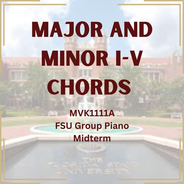 Tonic-Dominant Chords MVK1111A Midterm Group PIano
