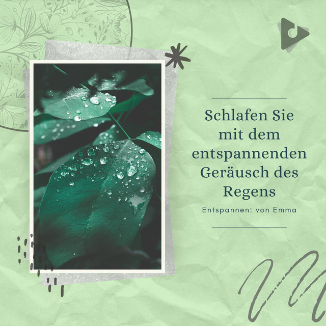 Schlafen Sie mit dem entspannenden Geräusch des Regens