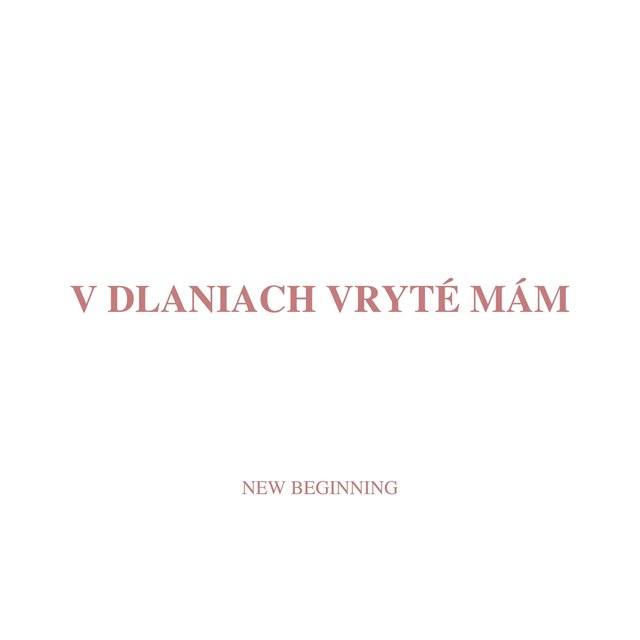 V Dlaniach Vryté Mám