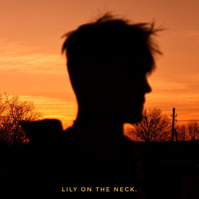 lily on the neck.