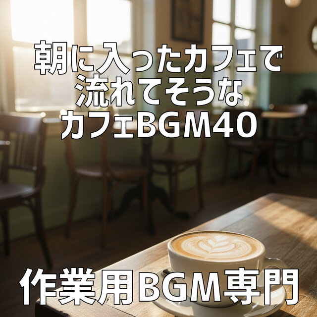 朝に入ったカフェで流れてそうなカフェBgm 40