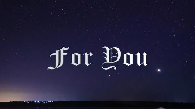 For you 