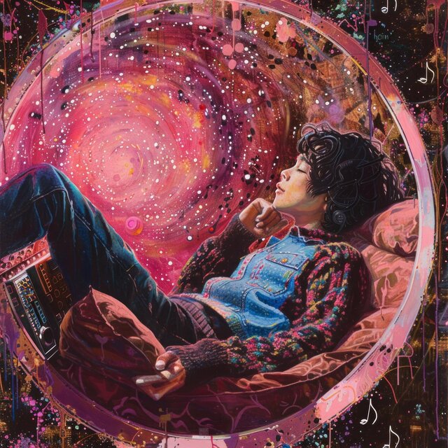 Laberinto de Ensueño en Rosa: Paisaje Celestial con Sonido Rosado