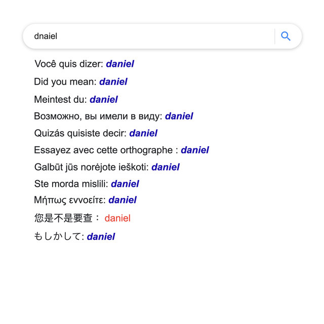 Você Quis Dizer Daniel