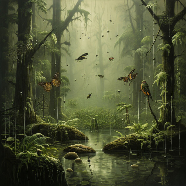 Nature's Rain Joins Bird Song Choir