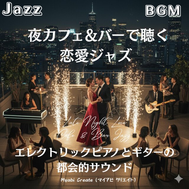 夜カフェ&バーで聴く恋愛ジャズ - エレクトリックピアノとギターの都会的サウンド 作業用 勉強用 店舗用