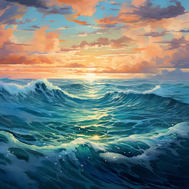 Ocean Nighttime: Sleep by the Waves