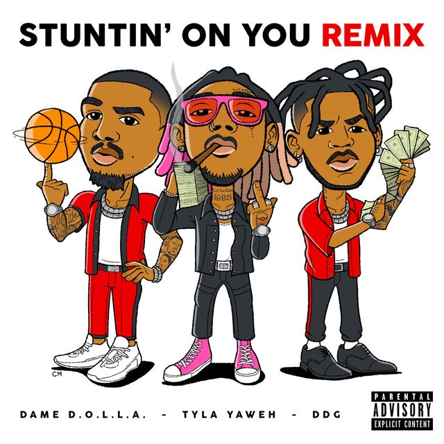 Stuntin' On You (feat. DDG & Dame D.O.L.L.A.) (Remix)