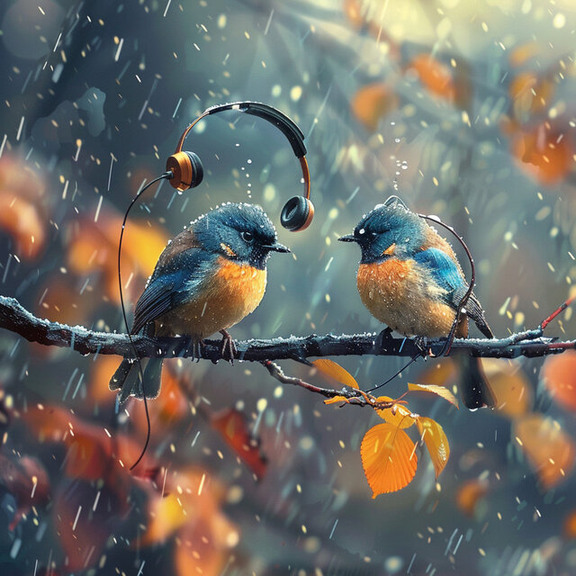Nature's Rain Rhythms: Binaural Bird Harmonics - 80 88 Hz