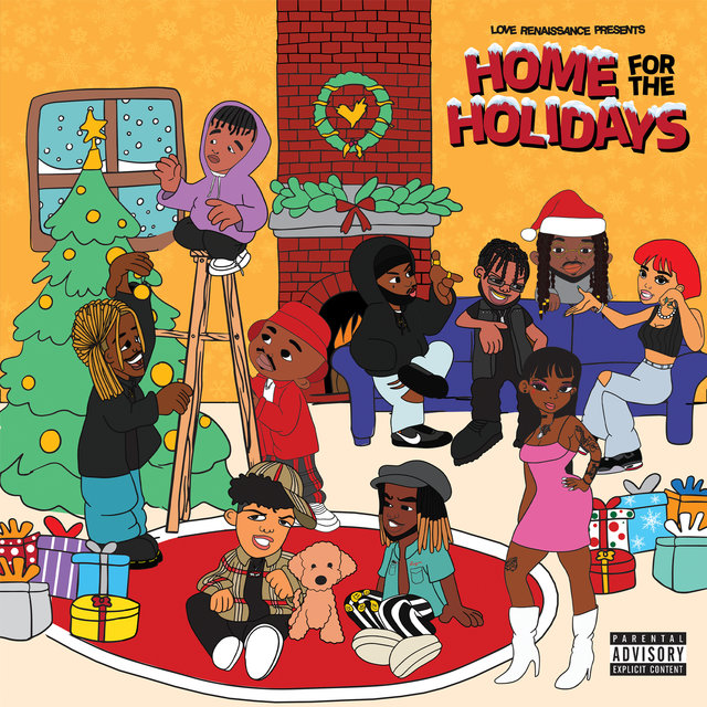 Cover art for album Home For The Holidays by Love Renaissance (LVRN), 6LACK, Summer Walker