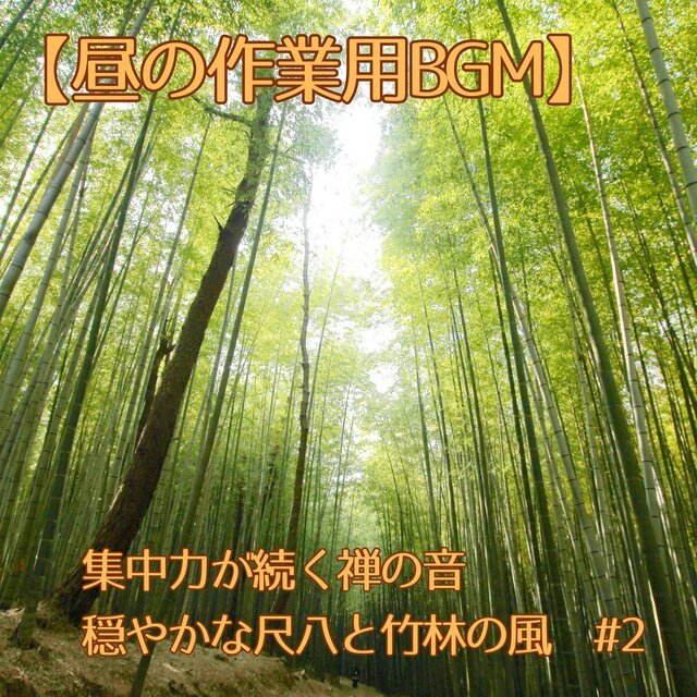 【昼の作業用BGM】集中力が続く禅の音｜穏やかな尺八と竹林の風　#2