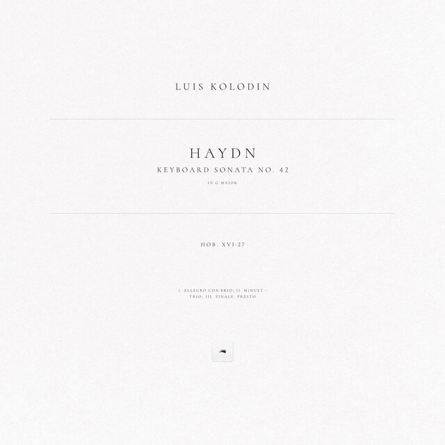 Keyboard Sonata No. 42 in G Major, Hob. XVI:27