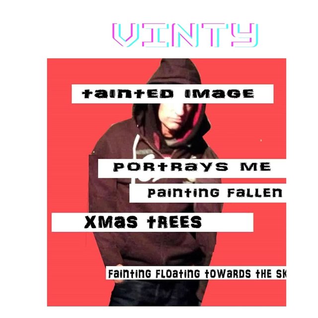 Painting falling xmas trees
