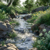 Serene River Whispers Lull to Sleep