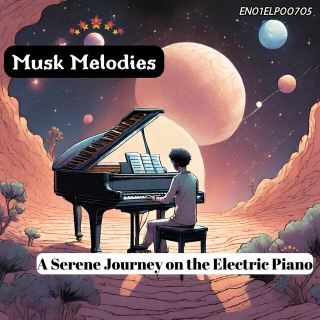 Musk Melodies: A Serene Journey on the Electric Piano