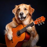 Guitar Brings Canine Serenity
