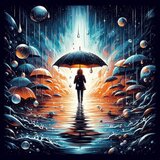 Loud Rain Noise at Night in the Park, Rainy Night 22