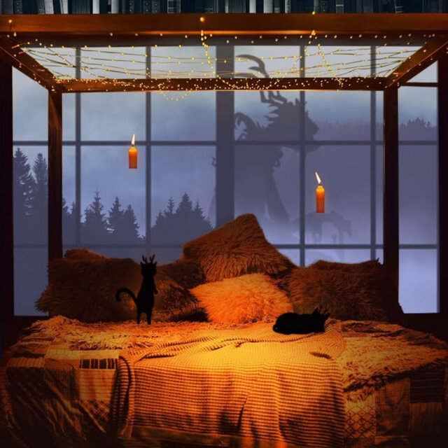Bedroom in the Magic Library ASMR Ambience
