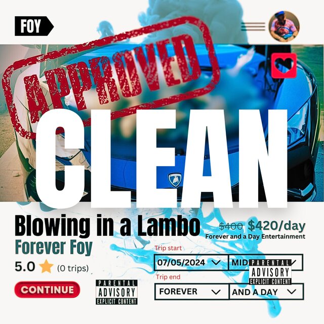 Blowing in a Lambo (Clean Version)