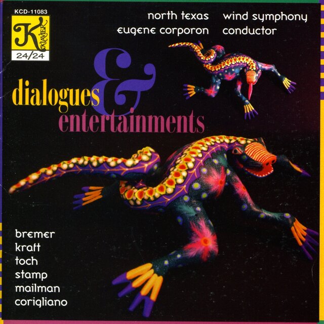 Kraft: Dialogues and Entertainments / Toch: Miniature Overture / Stamp: 4 Maryland Songs