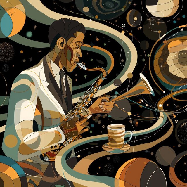 Stellar Sway: Illuminating the Night at the Planetarium of Jazz