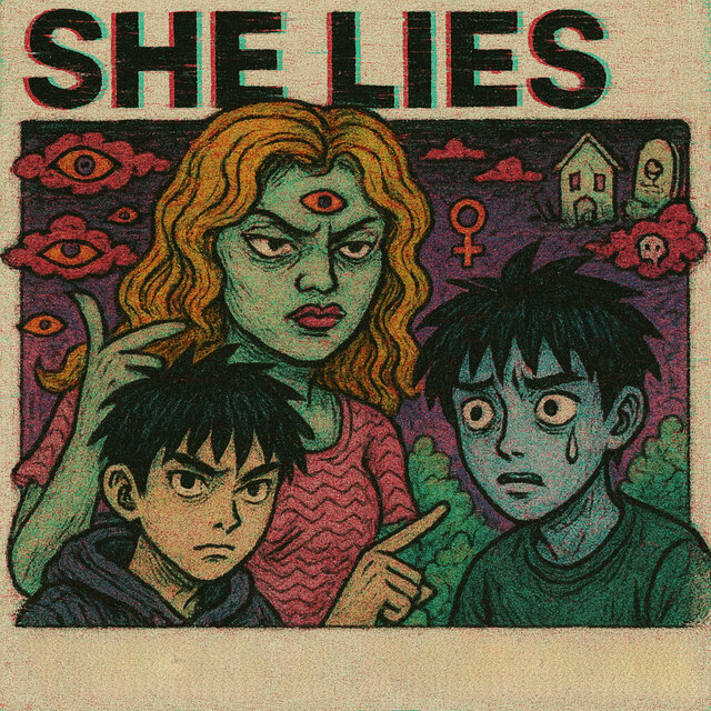 She lies
