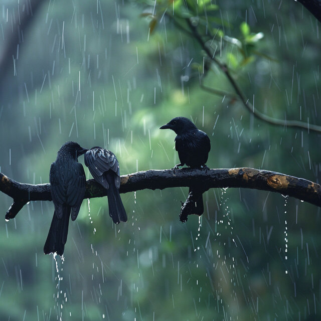 Relaxing Binaural Nature: Rain and Bird Sounds for Peace
