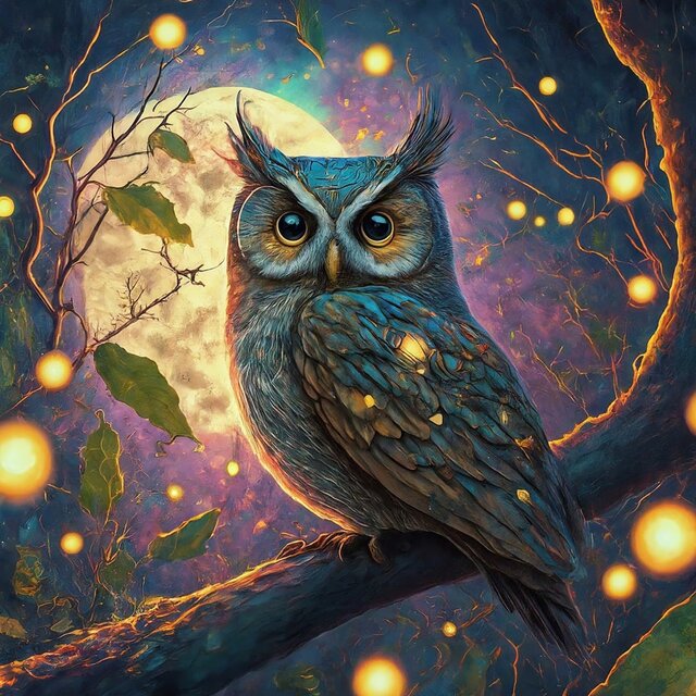Summer Owl -Created with Udio-
