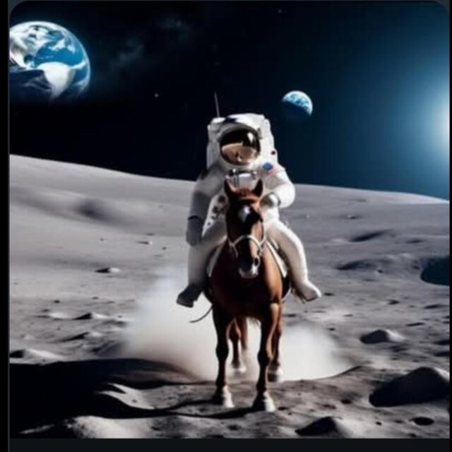 Riding To The Moon with You
