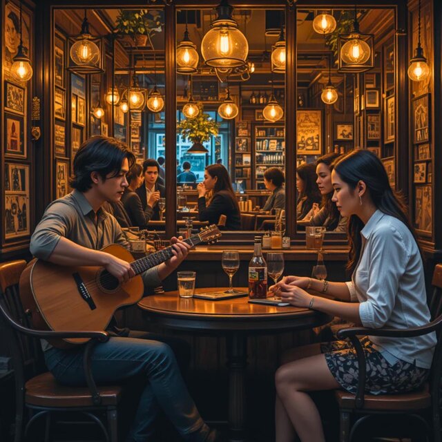 Cozy Cafe Shop Music for Late Night Relaxation and Intimate Conversations