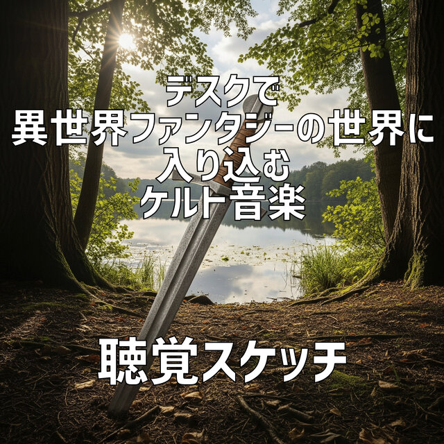 デスクで異世界ファンタジーの世界に入り込むケルト音楽