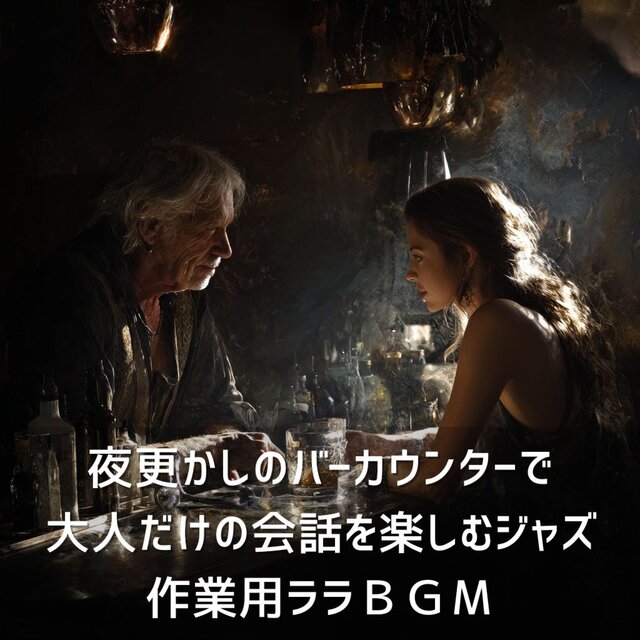 夜更かしのバーカウンターで大人だけの会話を楽しむジャズ