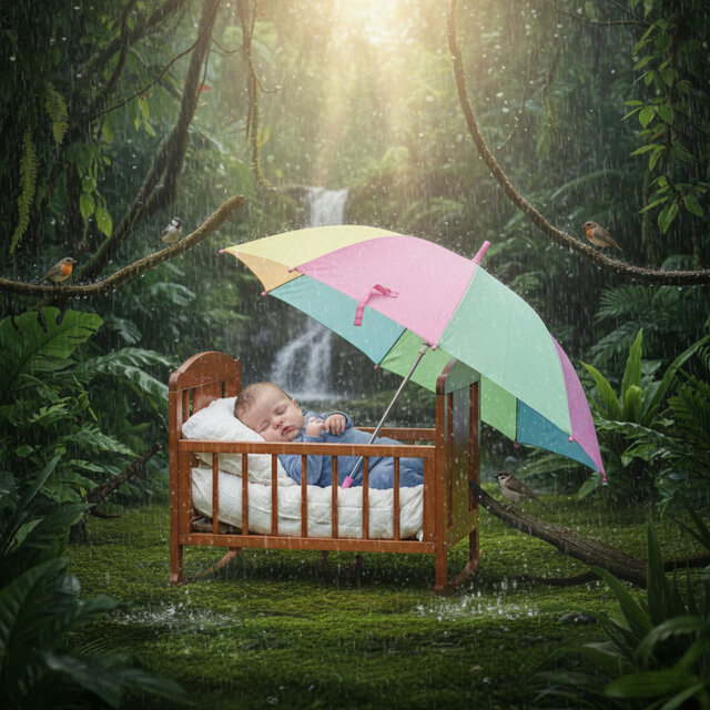 Endless Bali Rainforest Pink & Brown Noise – Baby Sleep Miracle