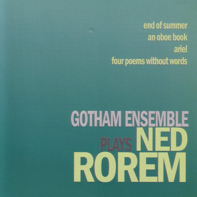 Gotham Ensemble plays Ned Rorem