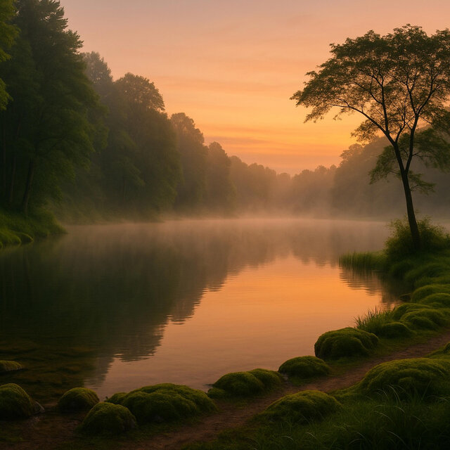 Amanece en el Lago Zen. Piano para Calmar la Ansiedad y Descansar