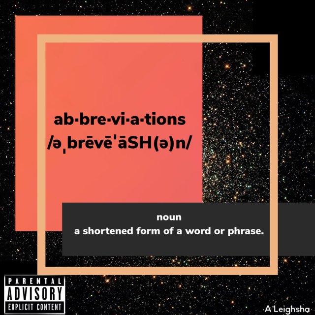 Abbreviations