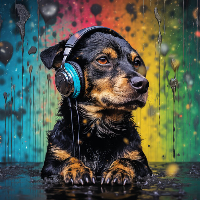 Rainy Doghouse Aria: Music in the Rain