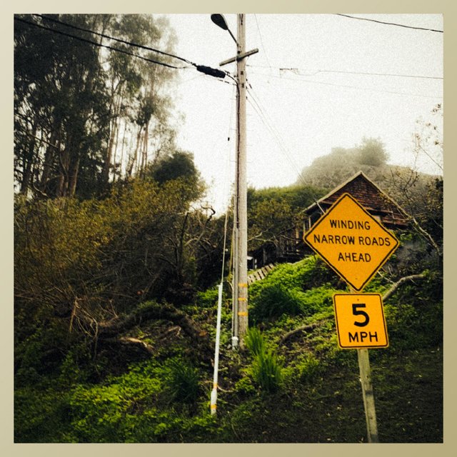 winding narrow roads ahead