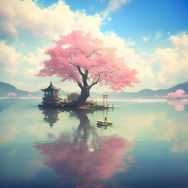 Leaves on the Lake
