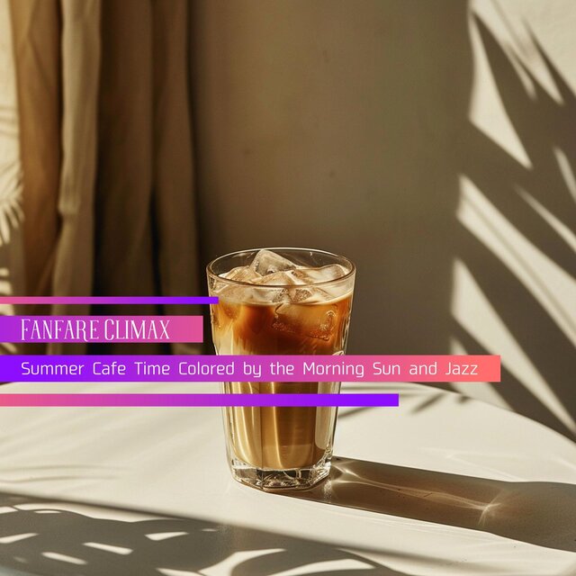 Summer Cafe Time Colored by the Morning Sun and Jazz