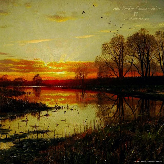 II - Sunset over the river