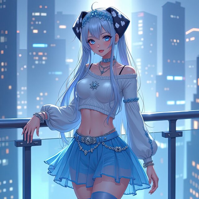 Silver Hair in the Skyline Breeze