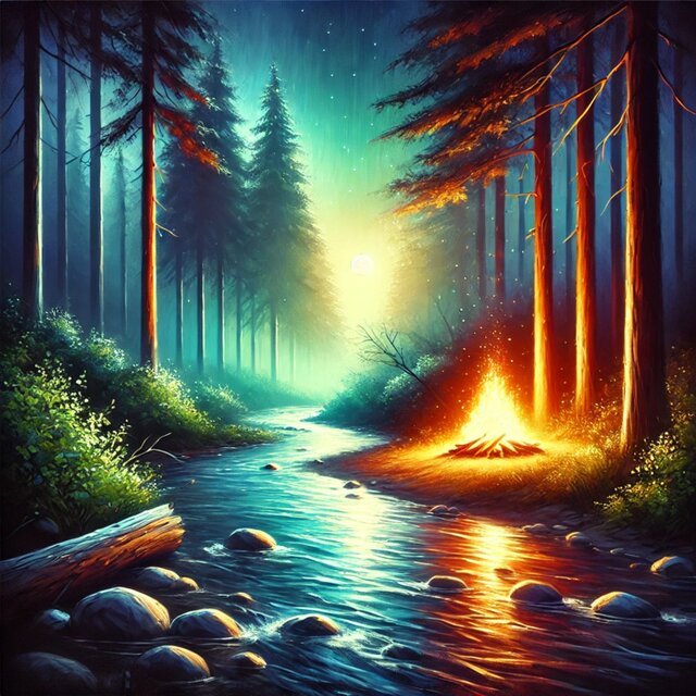 Campfire and River: Forest Soul, Natural Soul