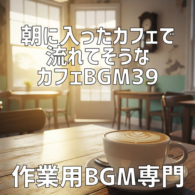 朝に入ったカフェで流れてそうなカフェBgm 39