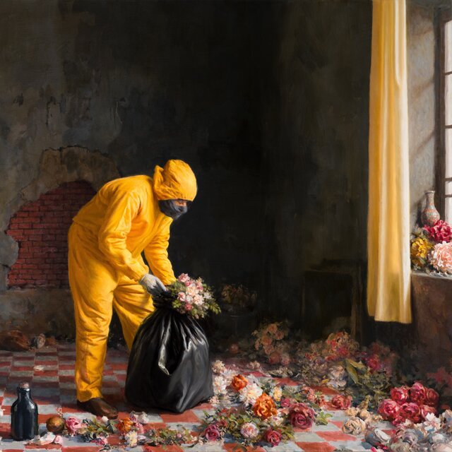 Cover art for album embraced for a second as we die by Amanda Bergman