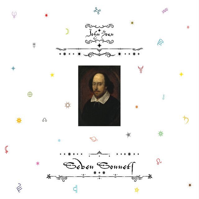 Cover art for album Seven Sonnets by John Zorn, Julian Lage, Gyan Riley