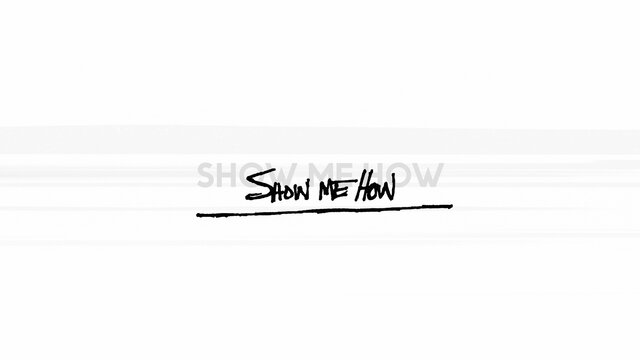 Show Me How (Lyric Video)