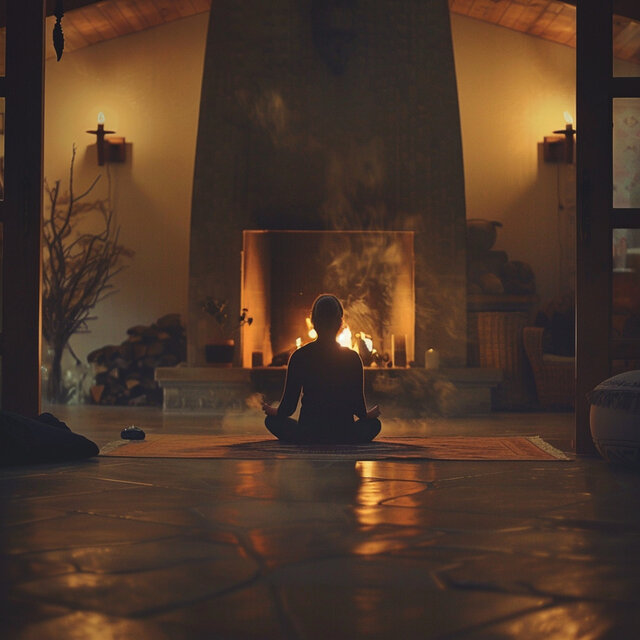 Meditación Del Hogar: Ambiente Relajante De Fuego