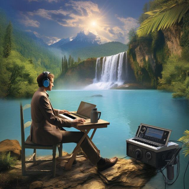 Riverside Workday Melodies for Efficiency: Music by the River