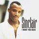 Cover art for album I Want You Back by Sinclair